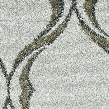 5' X 8' Sand Wavy Lines Area Rug