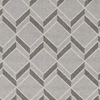 3' X 5' Gray Geometric Indoor Outdoor Area Rug