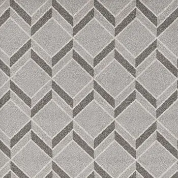 5' X 8' Gray Geometric Indoor Outdoor Area Rug