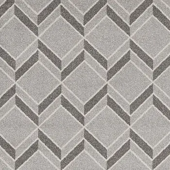 8' X 11' Gray Geometric Indoor Outdoor Area Rug