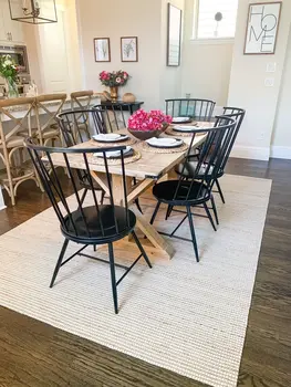 5' X 7' Ivory Hand Woven Area Rug