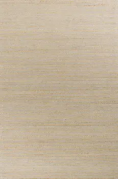 7' X 10' Tan and Ivory Wool Hand Woven Area Rug