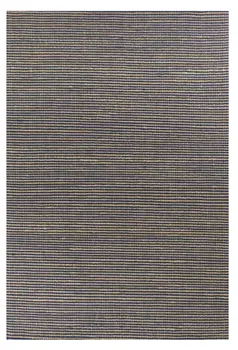 5' X 7' Blue Wool Hand Woven Area Rug