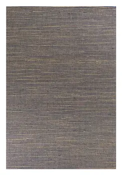 7' X 10' Blue And Beige Hand Woven Area Rug