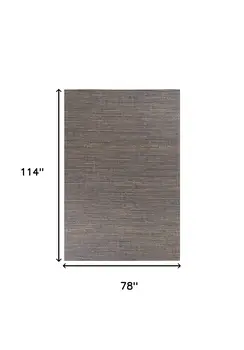 7' X 10' Blue And Beige Hand Woven Area Rug