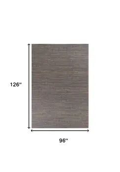 8' X 11' Blue And Beige Hand Woven Area Rug