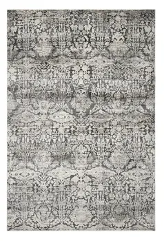 3' X 5' Gray Floral Area Rug