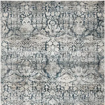 3' X 5' Teal Floral Area Rug