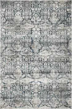 5' X 8' Teal Floral Area Rug