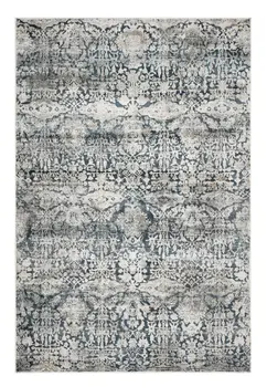 5' X 8' Teal Floral Area Rug