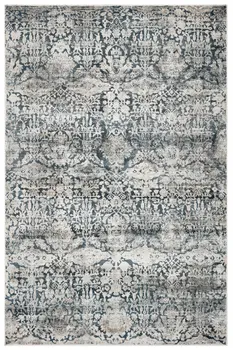9' X 13' Teal Floral Area Rug