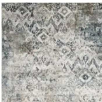 3' X 5' Teal Geometric Area Rug