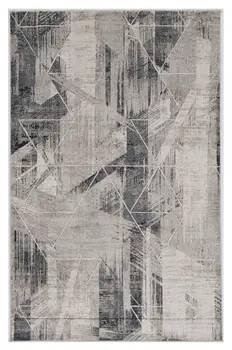 3' X 5' Gray Abstract Area Rug