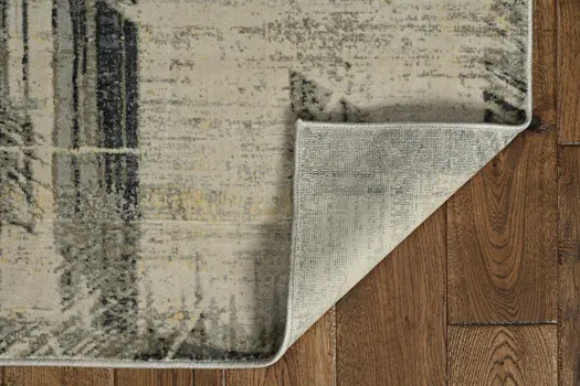 3' X 5' Gray Abstract Area Rug