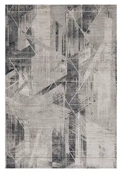 5' X 8' Gray Abstract Area Rug