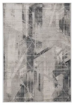 9' X 13' Gray Abstract Area Rug