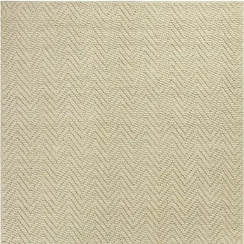 5' X 8' Ivory Jute Chevron Hand Woven Area Rug