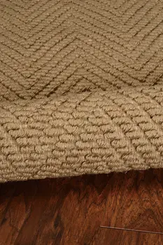 2' X 4' Natural Jute Chevron Hand Woven Area Rug