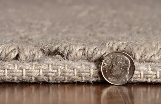8' X 11' Gray Chevron Hand Woven Area Rug