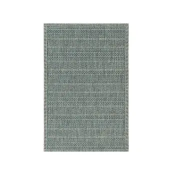 3' X 4' Teal Polypropylene Area Rug