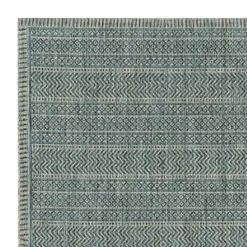3' X 4' Teal Polypropylene Area Rug