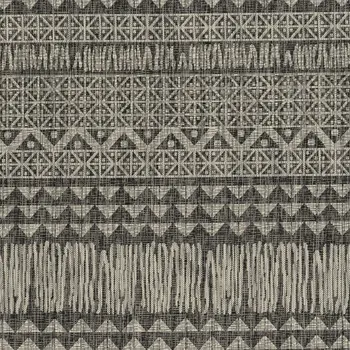 3' X 5' Charcoal Tribal Area Rug