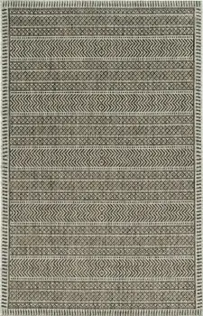5' X 8' Brown Southwestern Indoor Outdoor Area Rug