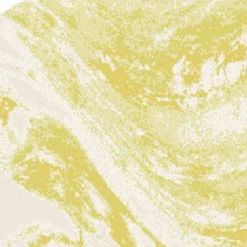 8' Gold And Ivory Abstract Indoor Outdoor Area Rug