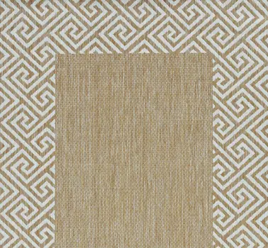 3' X 5' Natural Geometric Area Rug