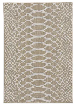 5' X 8' Natural Animal Print Area Rug