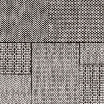 3' X 5' Gray Abstract Indoor Outdoor Area Rug