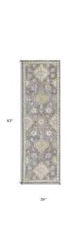 3' X 5' Sage Orange And White Wool Floral Distressed Area Rug