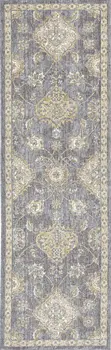 3' X 5' Sage Orange And White Wool Floral Distressed Area Rug