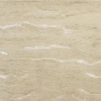 8' X 10' Tan and Ivory Wool Abstract Hand Tufted Area Rug