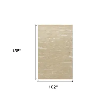 9' X 12' Beige Wool Hand Tufted Area Rug