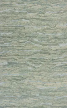 5' X 7' Blue Green And Beige Abstract Hand Tufted Area Rug