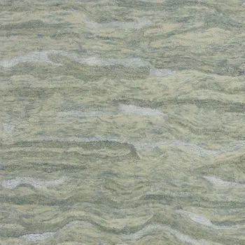 8' X 10' Blue Green And Beige Abstract Hand Tufted Area Rug