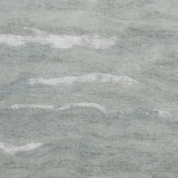 3' X 5' Slate Gray And Ivory Abstract Hand Tufted Area Rug