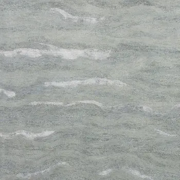 3' X 5' Slate Gray And Ivory Abstract Hand Tufted Area Rug