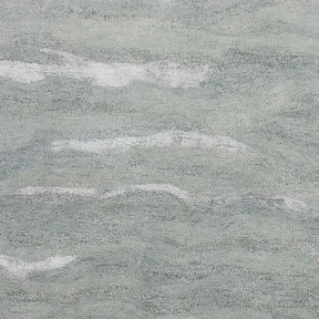 8' X 10' Slate Gray And Ivory Wool Abstract Hand Tufted Area Rug