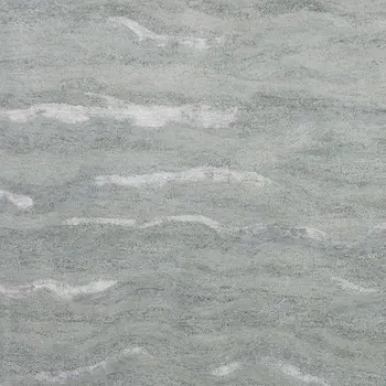 8' X 10' Slate Gray And Ivory Wool Abstract Hand Tufted Area Rug