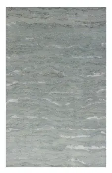 8' X 10' Slate Gray And Ivory Wool Abstract Hand Tufted Area Rug
