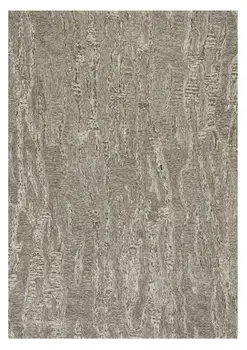 8' X 10' Sand And Gray Abstract Hand Tufted Area Rug