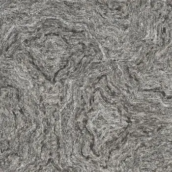 3' X 5' Gray And Dark Gray Abstract Hand Tufted Area Rug
