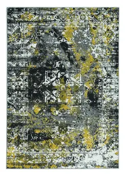 2' X 7' Grey Polypropylene Area Rug