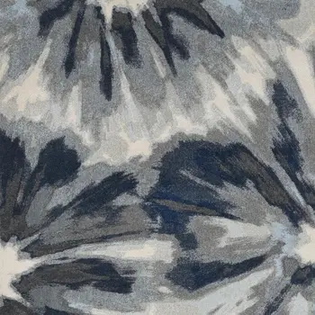8' X 11' Ivory And Blue Floral Area Rug