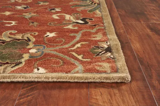 3' X 5' Sienna Medallion Vines Wool Rug