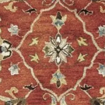 3' X 5' Sienna Medallion Vines Wool Rug