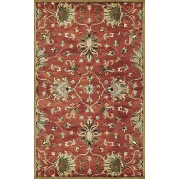 3' X 5' Sienna Medallion Vines Wool Rug