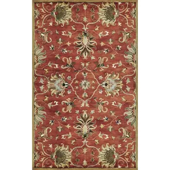 3' X 5' Sienna Medallion Vines Wool Rug
